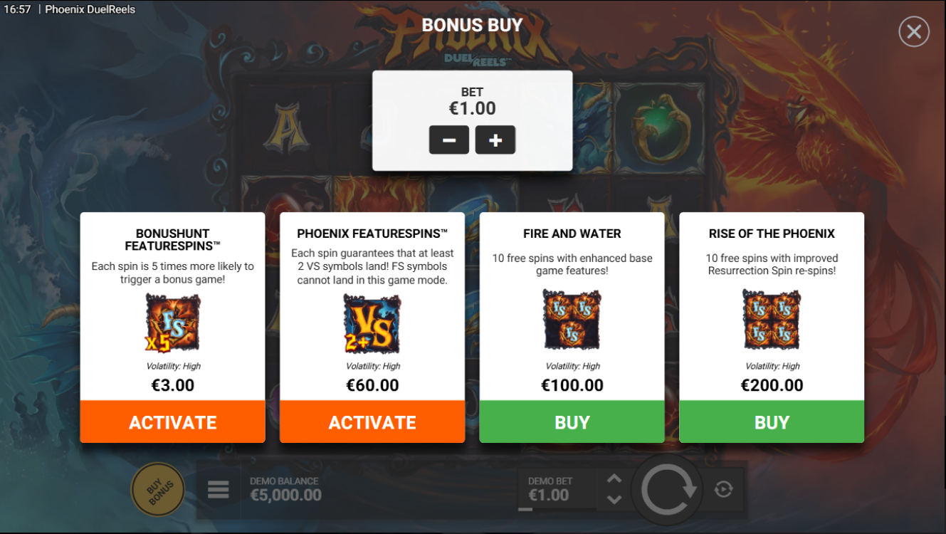 Phoenix DuelReels Bonus