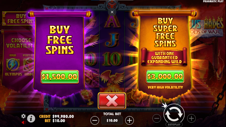 bonus buy zeus vs hades